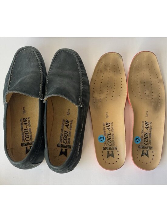 Mephisto Algoras Cool-Air Driving Loafer Mens 12 Moccasins Blue Suede Leather main image 5